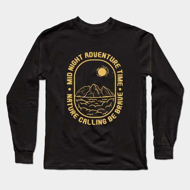 mid night adventure time Long Sleeve T-Shirt by MSC.Design